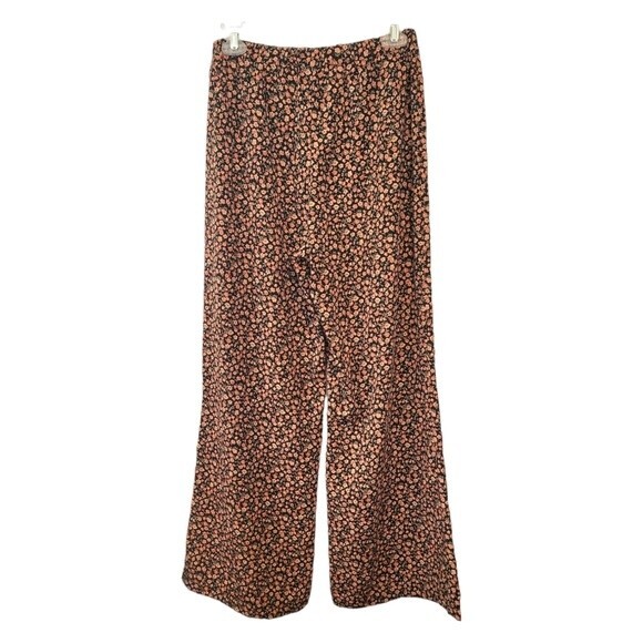 Audrey 3+1 Pants - Audrey Floral Black Wide Leg Pants Size Medium